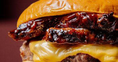Una hamburguesa de New York Burger para el 4 de julio Una hamburguesa de New York Burger para el 4 de julio