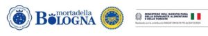 Logos de la Mortadella Bologna IGP y su denominación de origen
