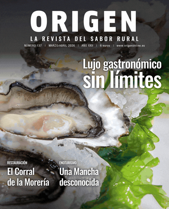 Portada de la revista Origen con lujo gastronómico sin límites
