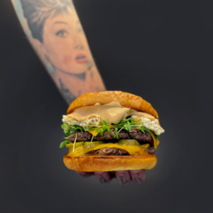 GOXO Dabiz Muñoz Doble cheeseburger con mayonesa de chipotles y con arroz inflado Foodtrucks Goxo 02 (FILEminimizer)