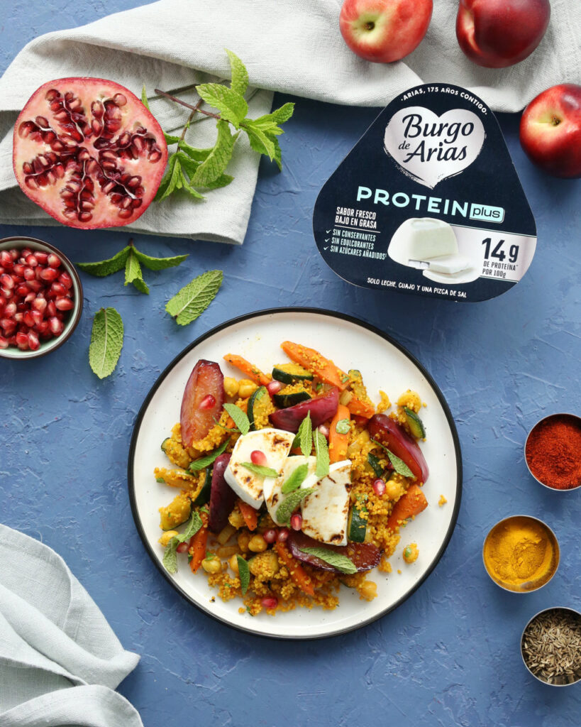 Cuscús salteado con Burgo de Arias Protein Plus, garbanzos y verduras (FILEminimizer)