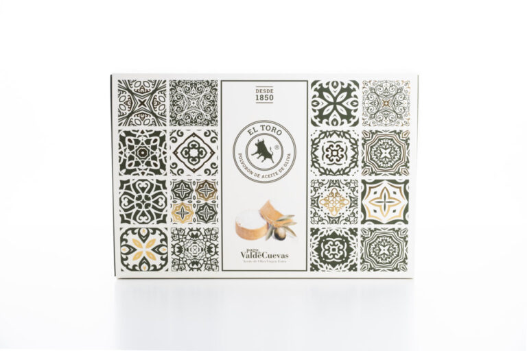 Caja de polvorones de aceite de oliva virgen extra El Toro