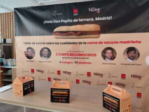 Cartel de la campaña Hola Don Pepito sobre carne de vacuno