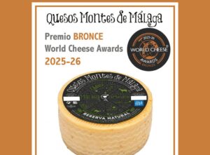 Queso Reserva Natural Montes de Málaga premiado en World Cheese Awards