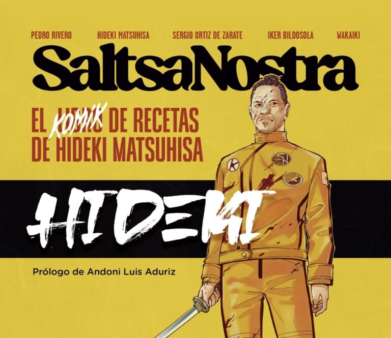 Portada del cómic Saltsa Nostra protagonizado por Hideki Matsuhisa
