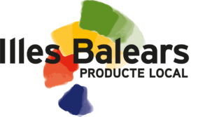 Logotipo de producto local de las Illes Balears con colores representativos