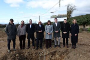 Acto de colocación de la primera piedra en EDA Drinks & Wine Campus en Laguardia