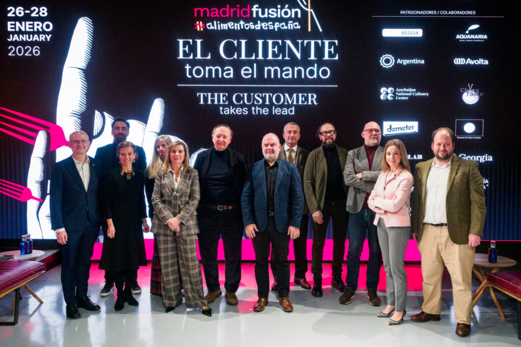 Presentación de Madrid Fusión Alimentos de España 2026 con varios ponentes