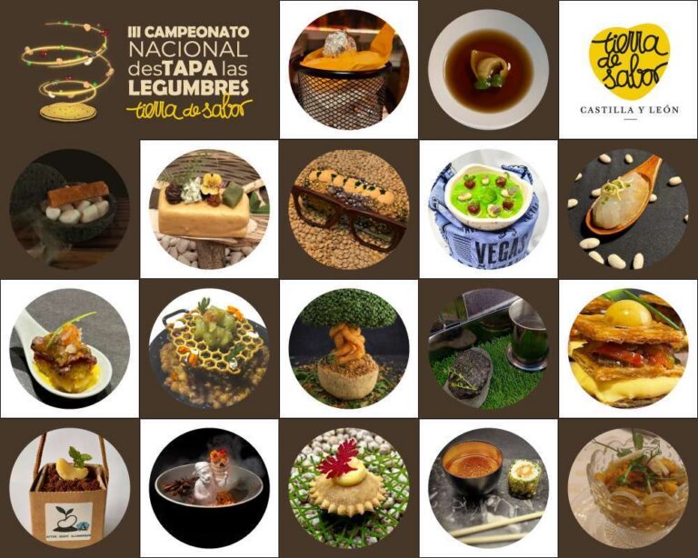 Mosaico de tapas de finalistas del campeonato DesTAPA las Legumbres