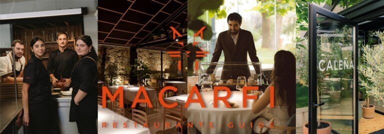 Equipo del restaurante Caleña en Ávila con su chef Diego Sanz.