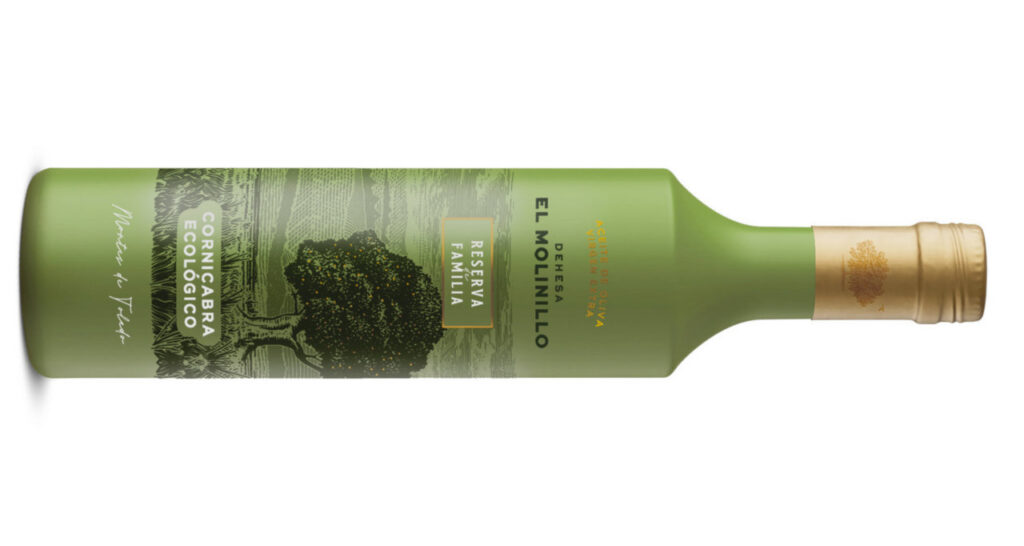 Botella de aceite de oliva virgen extra Dehesa El Molinillo Reserva de Familia Ecológico