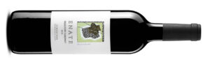 Botella de vino ENATE Selección Cabernet 2019 con diseño artístico
