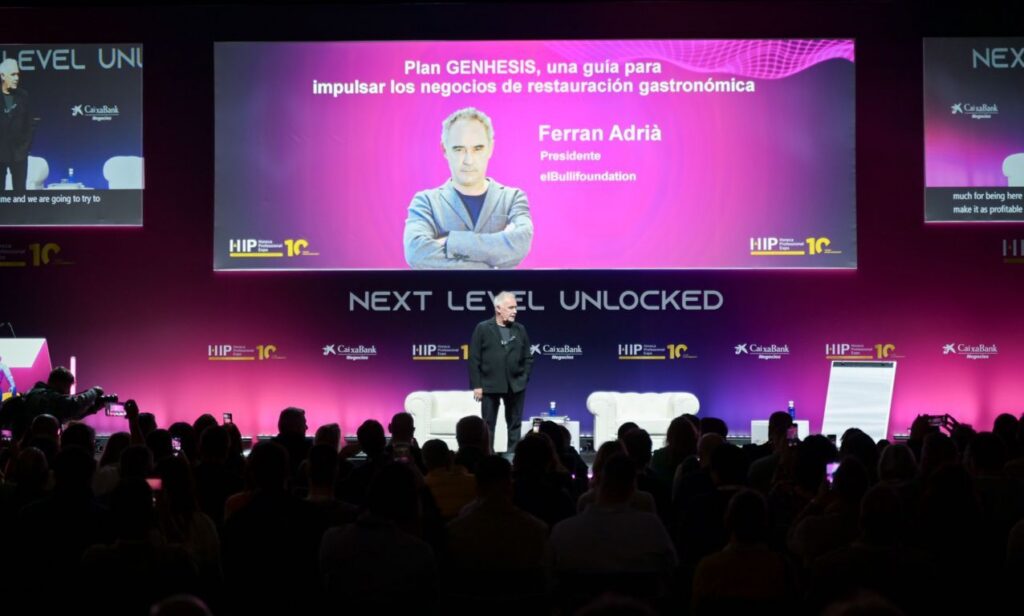 Ferran Adrià durante su presentación en el congreso HIP 2026