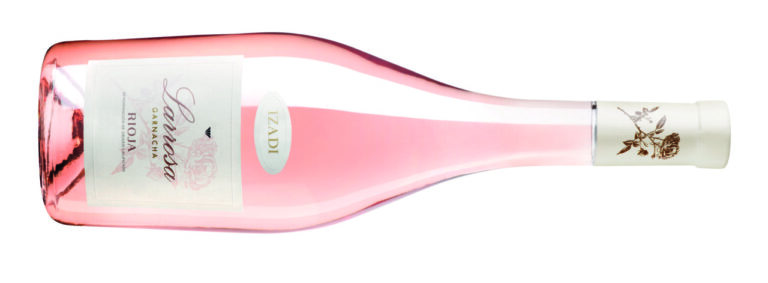 Botella de vino rosado Larrosa 2025 de Bodegas Izadi