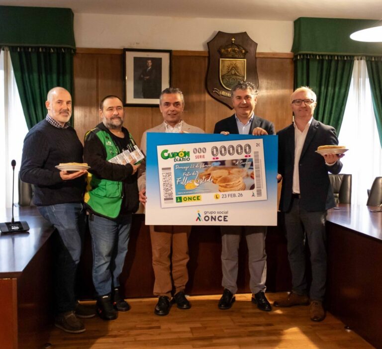 Presentación del cupón de la Fiesta de la Filloa de Lestedo en Boqueixón