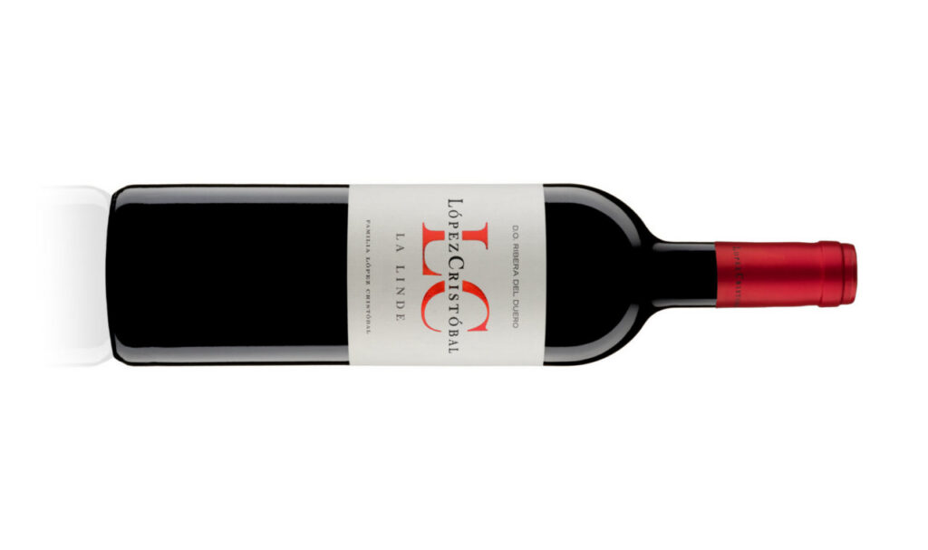 Botella de vino La Linde de Bodegas López Cristóbal