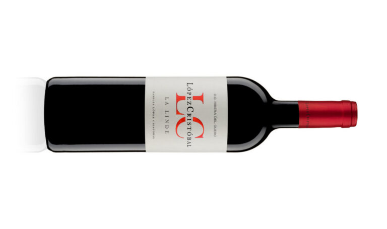 Botella de vino La Linde de Bodegas López Cristóbal