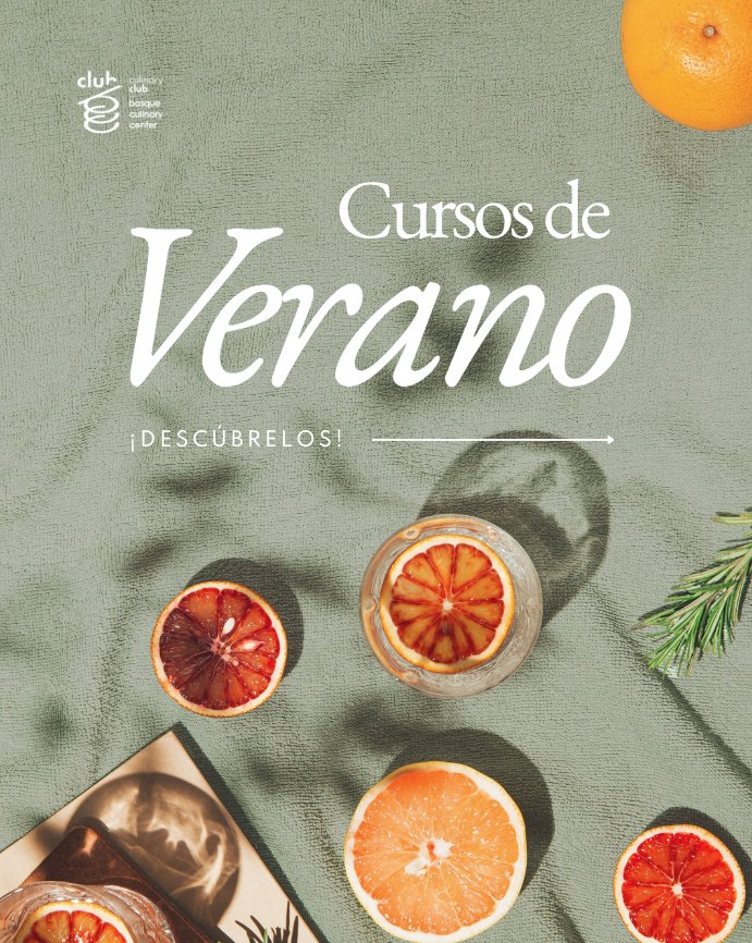 Imagen de cursos de verano en Basque Culinary Center con frutas y bebida