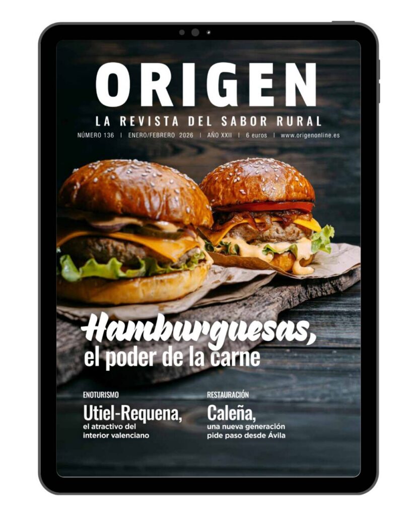 Portada de la revista Origen número 136 con hamburguesas