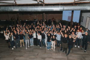 Grupo de viticultores independientes de La Rioja en un evento