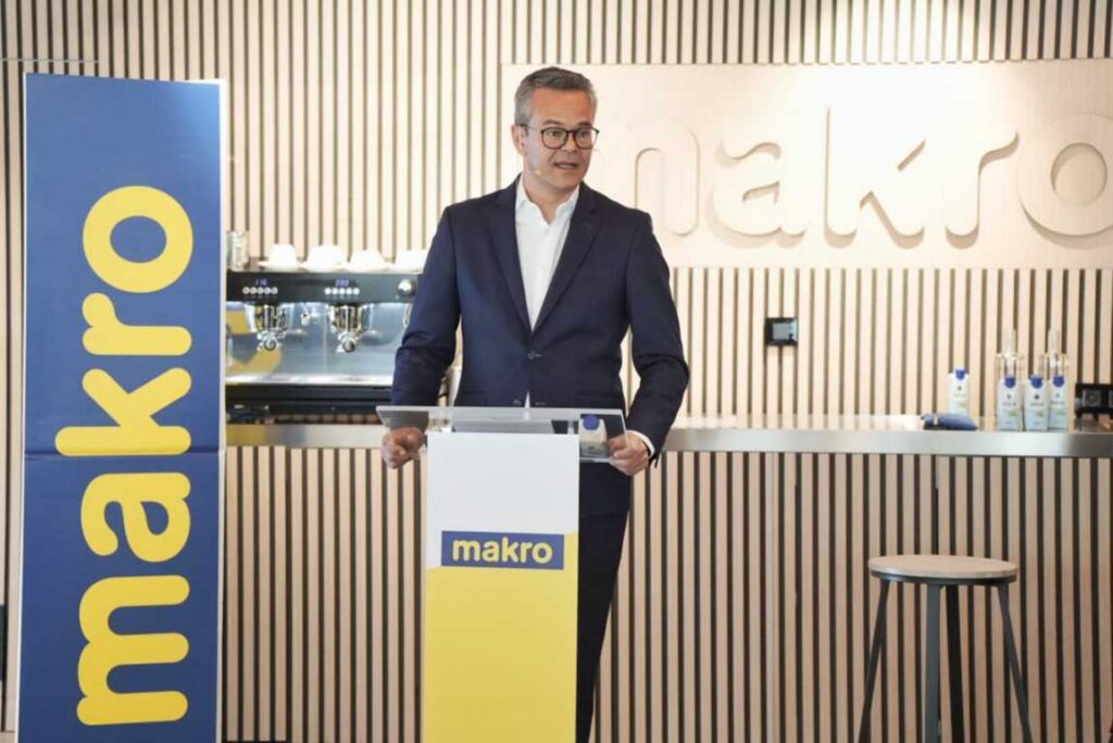 Bertrand Mothe, CEO de Makro, durante la presentación de resultados financieros.