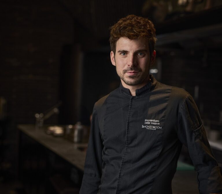 Chef Massimiliano Delle Vedove en Smoked Room, Valencia.