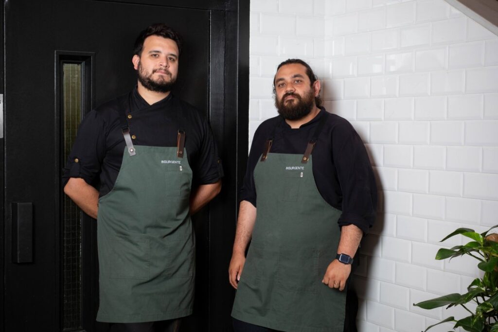 Agustín Mikielievich y Genaro Celia, chefs del restaurante Insurgente en Madrid.