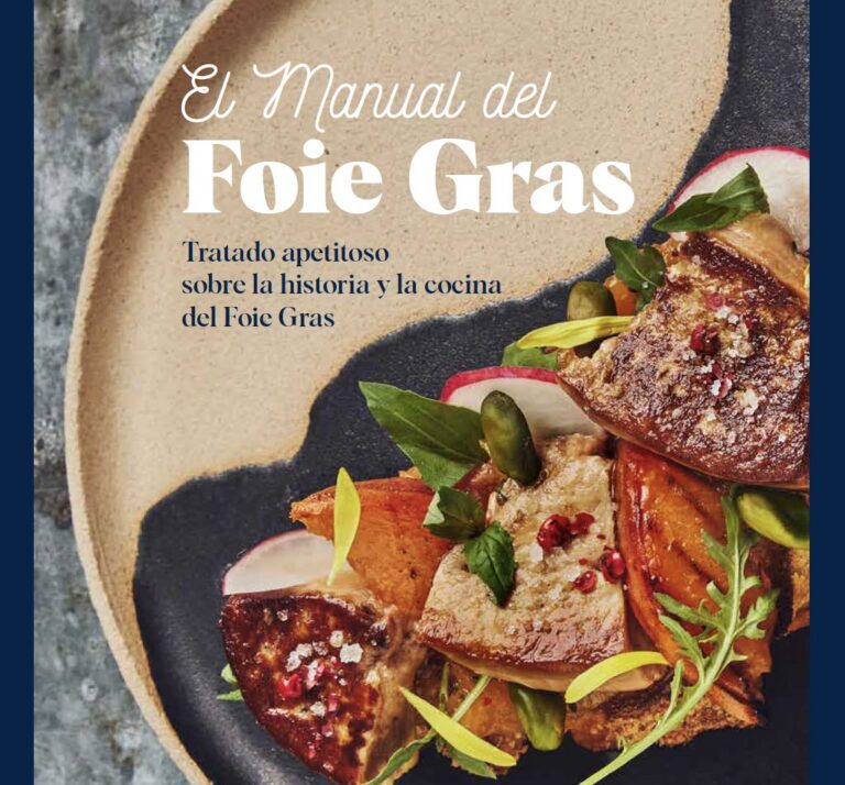 Portada del Manual del Foie Gras con un plato gourmet