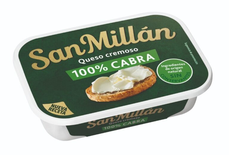 Envase de queso cremoso San Millán 100% leche de cabra