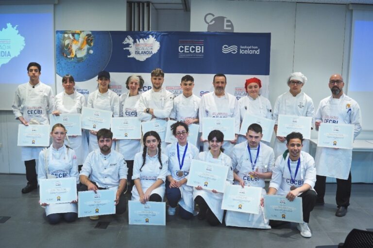 Participantes del Concurso de Bacalao de Islandia en Barcelona