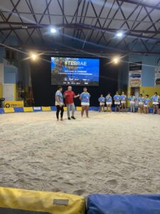 Exhibición de lucha canaria en el evento Terrae en Gran Canaria