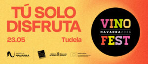 Cartel promocional del evento Vinofest Navarra 2026 en Tudela