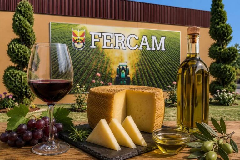Vino, queso y aceite de oliva en la Feria Nacional del Campo