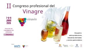 Cartel del II Congreso Profesional del Vinagre en Córdoba