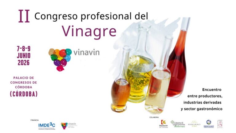 Cartel del II Congreso Profesional del Vinagre en Córdoba