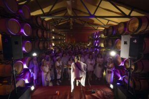 Concierto en la bodega de Finca Villacreces durante el Día Pruno.