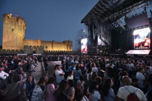 Concierto en el Castillo de la Mota durante el festival Dando la Mota