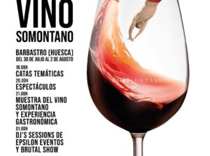 Póster del Festival Vino Somontano 2026 con detalles del evento