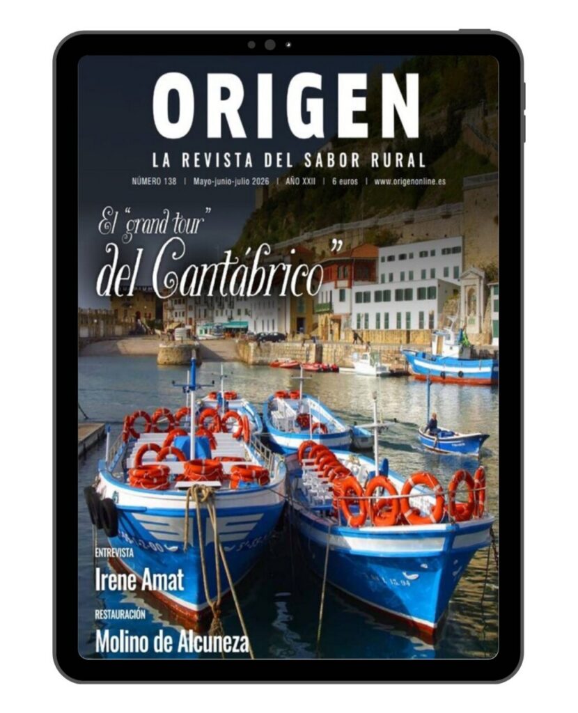Portada de la revista Origen número 138 con barcos en el Cantábrico