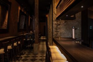 Interior del restaurante Acholao durante el evento Quispe Cooks