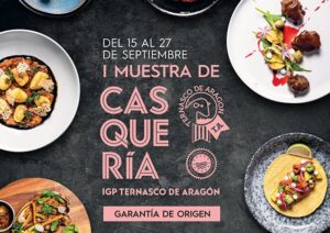Cartel de la I Muestra de Casquería de Ternasco de Aragón en Madrid