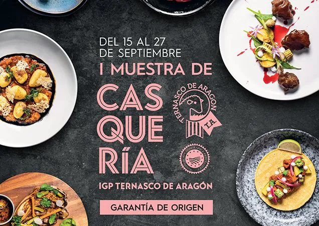 Cartel de la I Muestra de Casquería de Ternasco de Aragón en Madrid