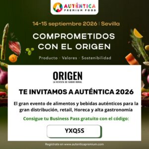 Invitación a Auténtica 2026 con detalles del evento en Sevilla