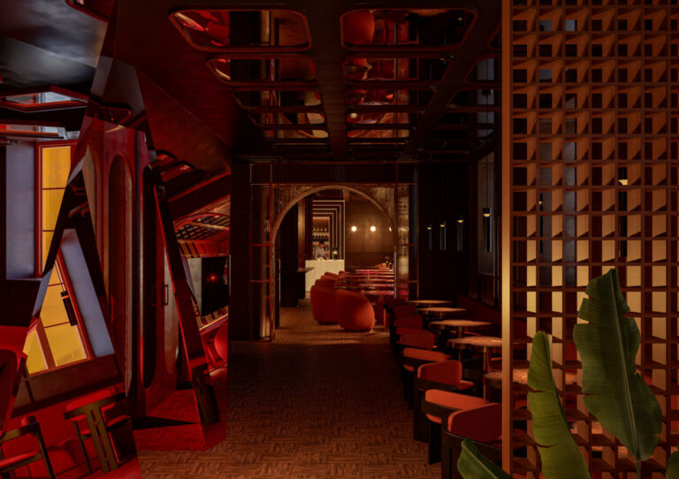 Interior del restaurante Memories en el Palacio de Liria, Madrid