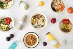 Variedad de platos saludables y meriendas de Supernormal